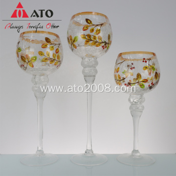 Glass Candle Holder Home Decoration Set